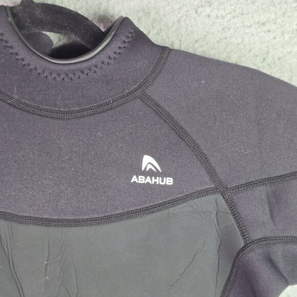 Abahub Shorty Wetsuit XS Black 2mm Neoprene Front Zip Swim Surf Dive Suit - Picture 4 of 16